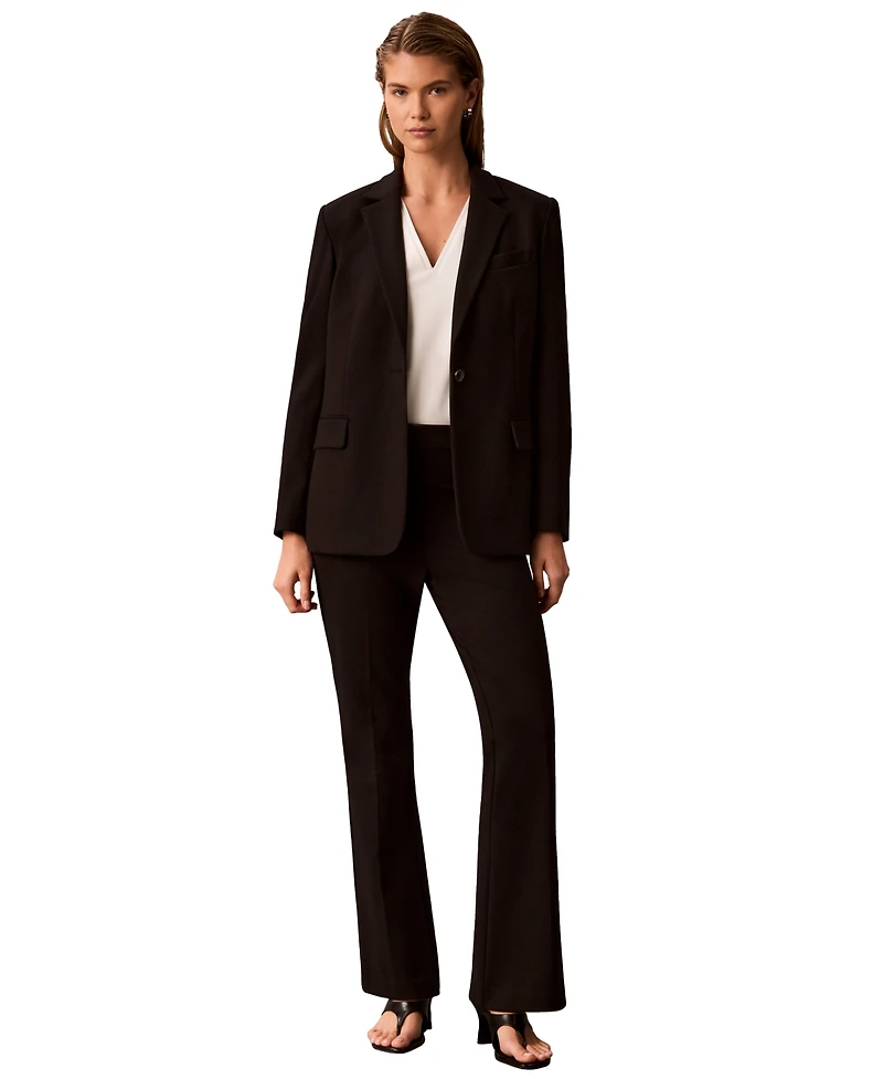Calvin Klein Women's High-Waisted Bootcut Compression Pants