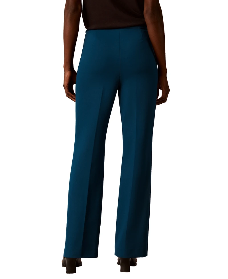Calvin Klein Women's High-Waisted Pull-On Bootcut Pants