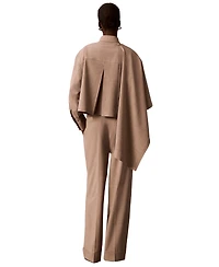 Calvin Klein Women's High-Rise Wide-Leg Pleated Pants