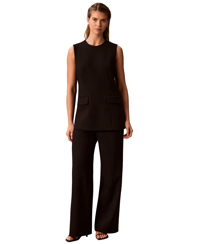 Calvin Klein Women's Sleeveless Crewneck Top