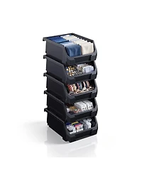 Sorbus Small Open Front Stackable Clothing Storage Bin - Closet and Wardrobe Organizer