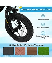 Hongge 12-Inch Removable Training Wheels Kids Bike, 110 lb. Capacity, Ages 3-4