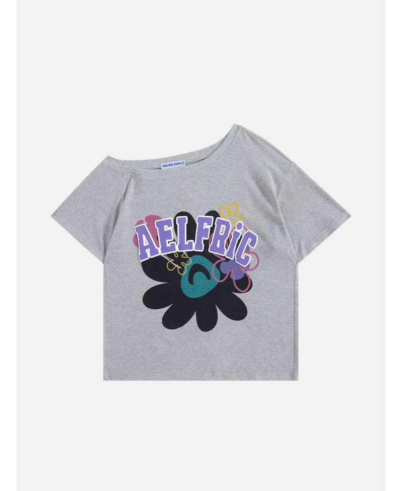 Aelfric Eden Women's Flower Off-The-Shoulder Tee
