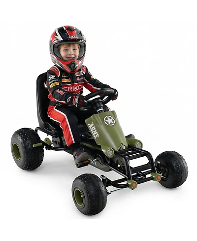 Hongge Adjustable-Seat Pedal Go-Kart, 77 lb Capacity, Ages 3+