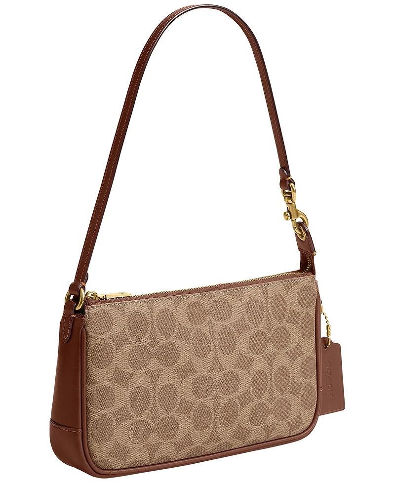 Coach Plaza Signature Leather Small Shoulder Handbag