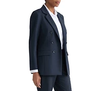 Jones New York Petite 1-Button Notch Double-Breasted Blazer