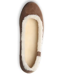 Bearpaw Women's Delphi Faux Fur Trim Ballet Flats