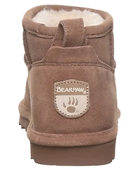 Bearpaw Women's Shorty Round Toe Suede Booties