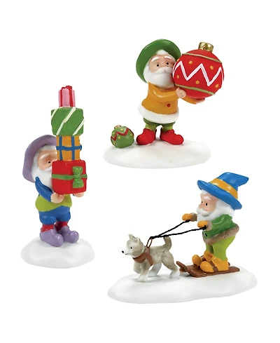 Department 56 North Pole Village Friends & Neighbors, Set of 3