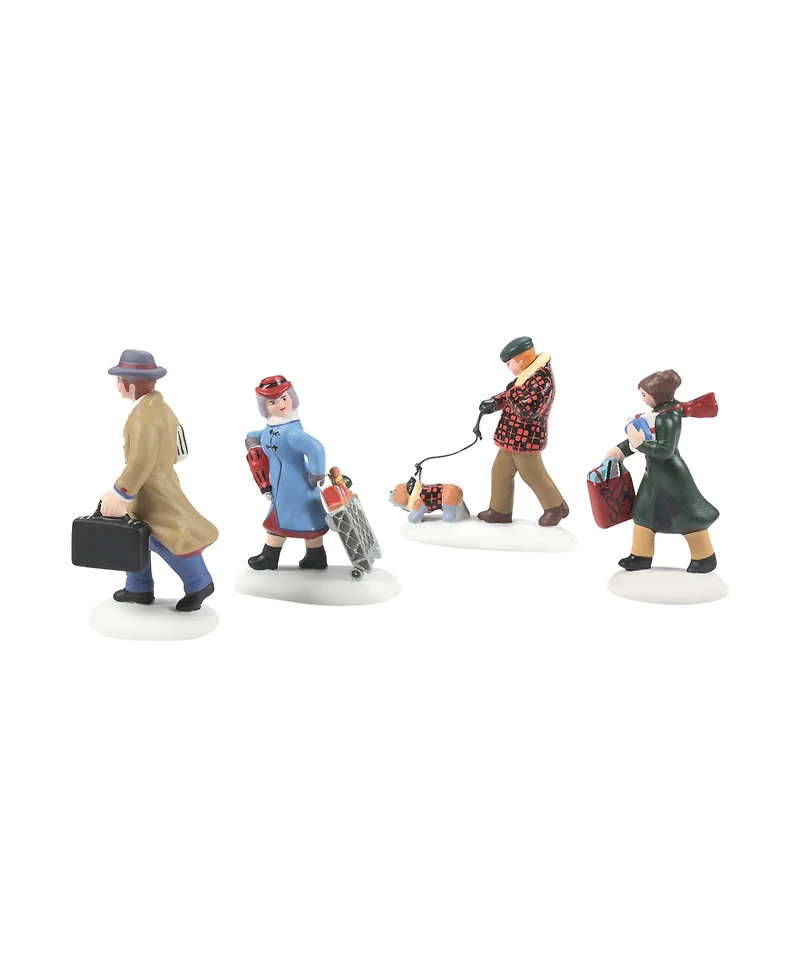 Department 56 Busy City Sidewalks Figures, Set of 4
