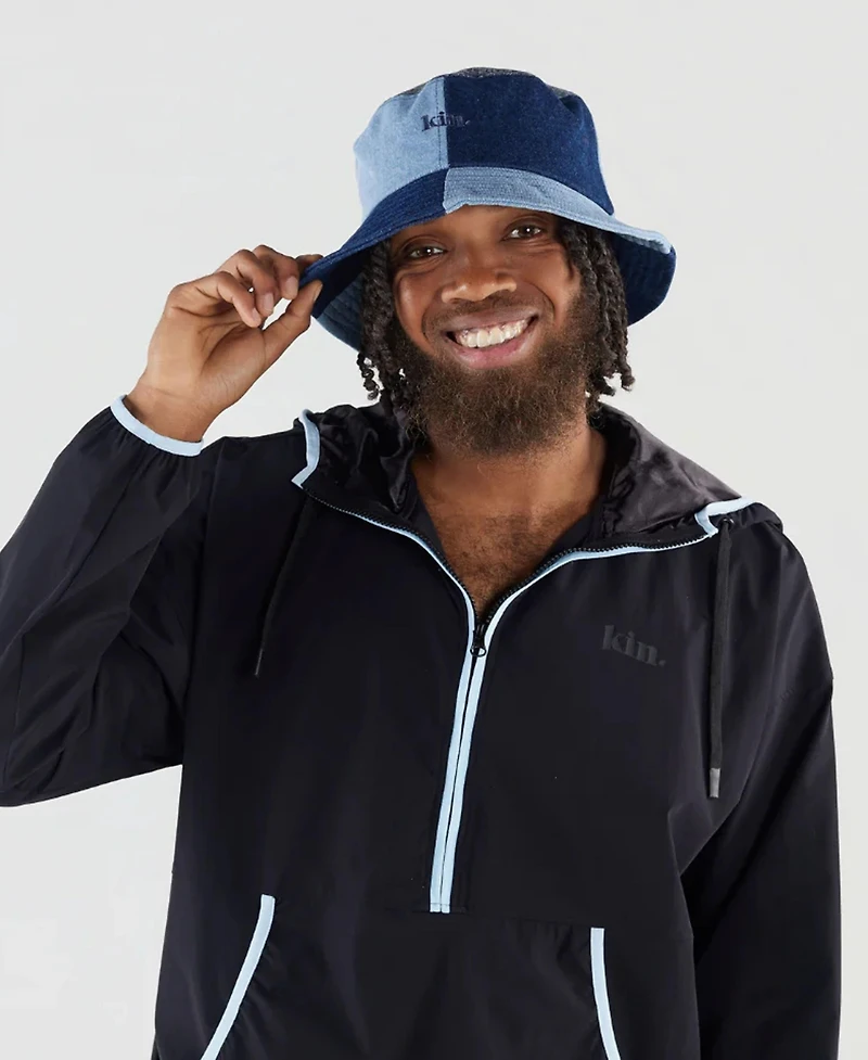 Kin Apparel Unisex Denim Satin Lined Bucket Hat
