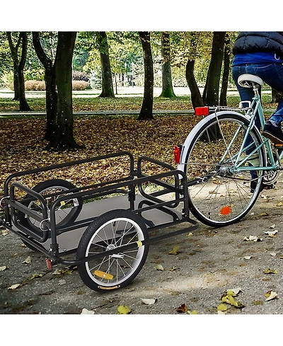 Mountaintop Multi-Functional Push-Pull Folding Wagon Cart, Rotating Handle,9"x4" Tires,400L Large Capacity for Beach, Groceries, Outdoor Transport