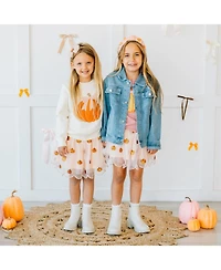 Sweet Wink Toddler Girls Coquette Pumpkin Sweater