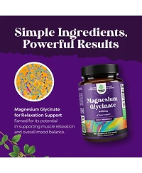 Nature's Craft Pure Magnesium Glycinate Supplement 400milligram