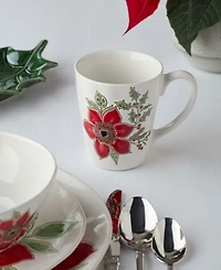 Certified International Festive Blooms Mugs, Set of 4