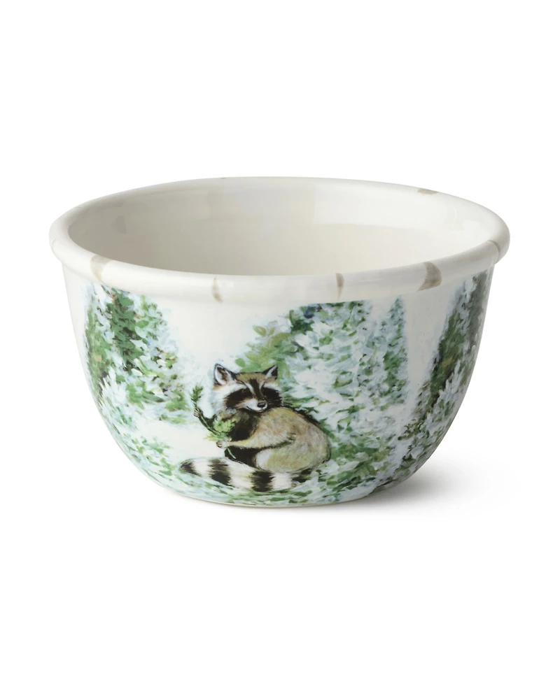 Certified International Winter Cabin Ice Cream Bowls, Set of 4