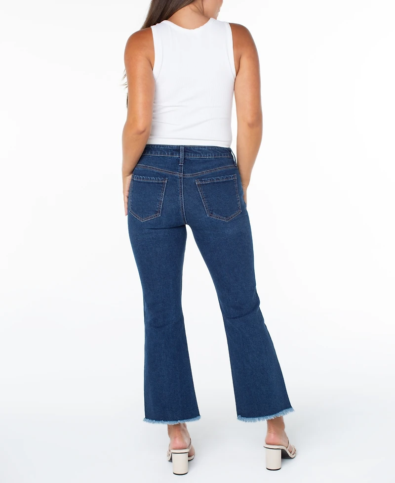 Celebrity Pink Juniors' Mid-Rise Cropped Kick-Flare Jeans