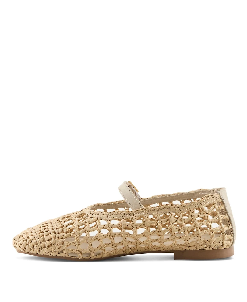 Azura Women's Thevineyard Ballet Flats with Crochet Knit Upper