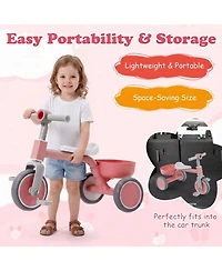 Hongge Convertible Limited-Steering Toddler Trike, 66 lb Capacity, Ages 2-4