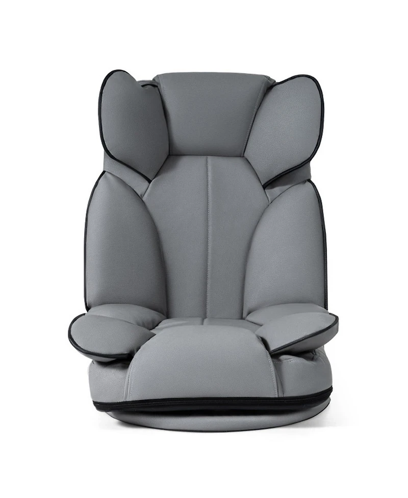 Sugift 360-Degree Swivel Floor Gaming Chair with 6-Position Adjustable Backrest