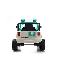 Yobtop 12V Kids Ride On Car - Remote Control Electric Toy, Spring Suspension, Led Lights and Music, Rechargeable Vehicle Gift