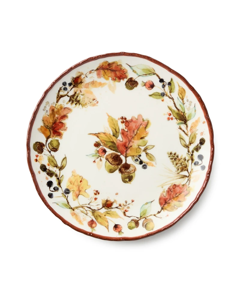 Certified International Autumn Meadows Salad Plates, Set of 4