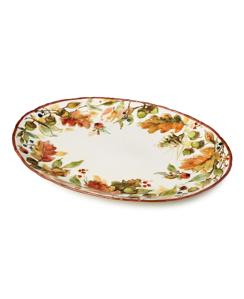 Certified International Autumn Meadows Oval Platter
