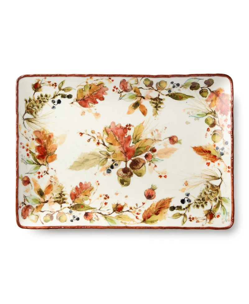 Certified International Autumn Meadows Rectangular Platter