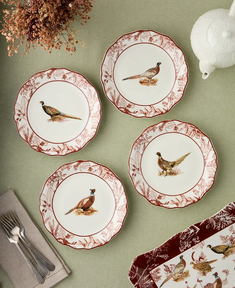 Certified International Pheasant Grove Salad Plates, Set of 4