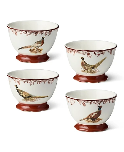 Certified International Pheasant Grove Ice Cream Bowls, Set of 4