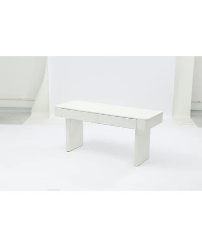 Tribesigns Rectangle Wooden Computer Desk with 2 Drawers, Modern Desk