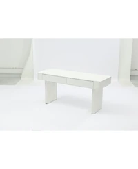 Tribesigns Rectangle Wooden Computer Desk with 2 Drawers, Modern Desk