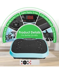 Sevorley Vibration Exercise Machine with Remote, 120 Levels, 3 Modes and Resistance Bands