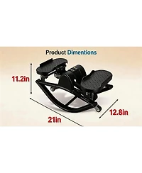 Sevorley Mini Stair Stepper with Led Display, Compact Low-Noise Hydraulic Climbing Exercise Machine for Home Fitness