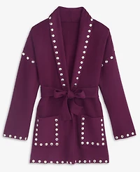 I.n.c. International Concepts Women's Studded Belted Cardigan, Macy's Exclusive