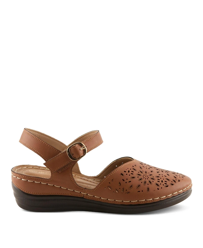 Patrizia Women's Wedge Sandal with Adjustable Strap