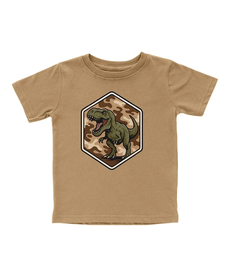 Sweet Wink Little Boys Camo Rawr Short Sleeve T-Shirt