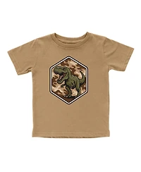 Sweet Wink Little Boys Camo Rawr Short Sleeve T-Shirt