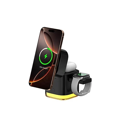 Artudatech 5-in-1 Qi2 Wireless & 30W Fast Charging Station, Compatible with iPhone, Apple Watch, and AirPods