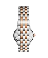 Stuhrling Women's Original Celestia Quartz Crystal Bezel Two-Tone Stainless Steel Bracelet Watch 38mm