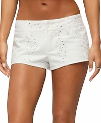 Edikted Women's Wynell Eyelet Micro Shorts