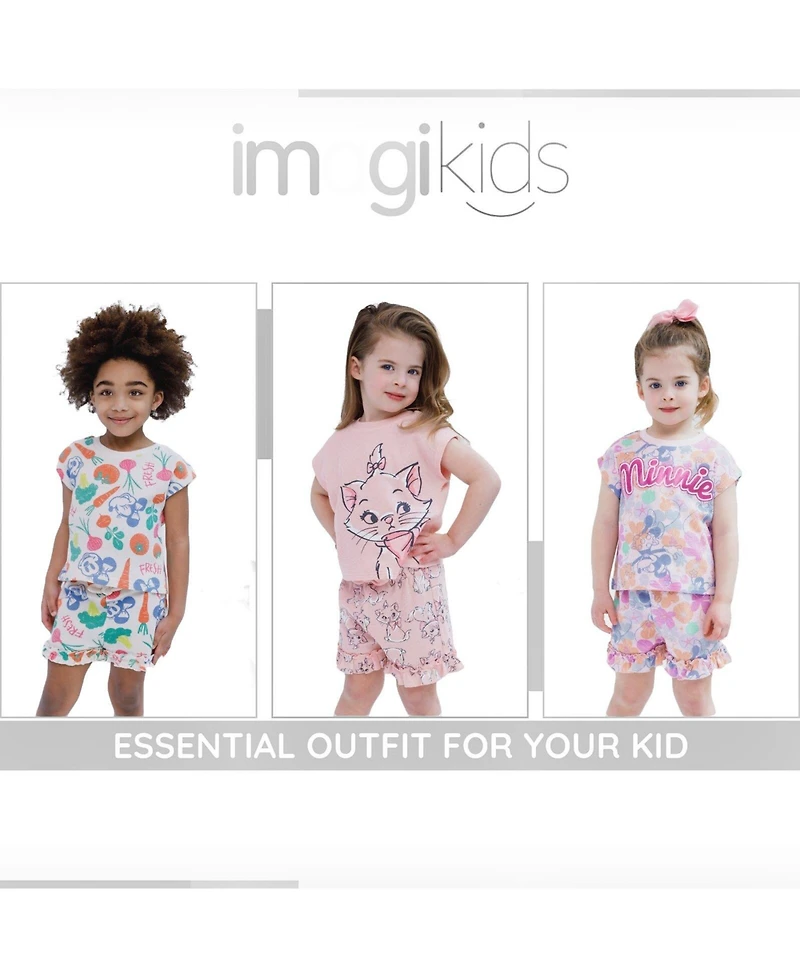 The Aristocats Minnie Mouse Marie Baby Girls' (0-3 to 24 M) 2-Piece T-Shirt and Shorts Set