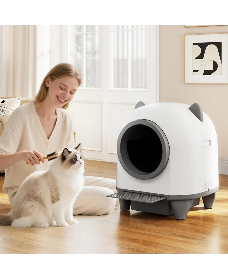 Self-Cleaning Litter Box for Multi-Cat and Senior Cats Home