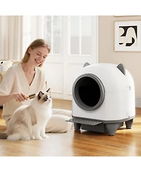 Self-Cleaning Litter Box for Multi-Cat and Senior Cats Home