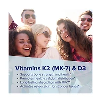 Superior Source K2 (Mk-7) 100 mcg, with D3 (5,000 Iu) Supplement, Quick Dissolve MicroLingual Tablets, 60 Count, Strengthen Bones, Cardiovascular and