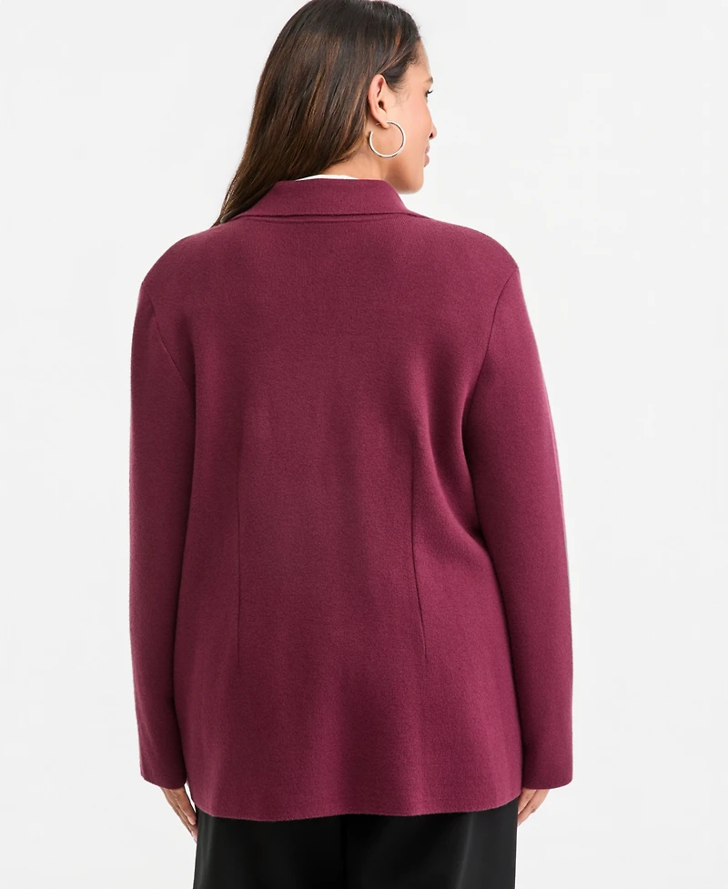 I.n.c. International Concepts Plus Sweater Blazer, Macy's Exclusive