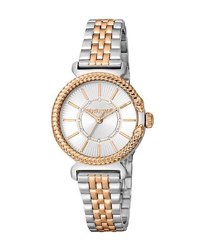 Roberto Cavalli Women's Snake Core Quartz Stainless Steel Bracelet Watch