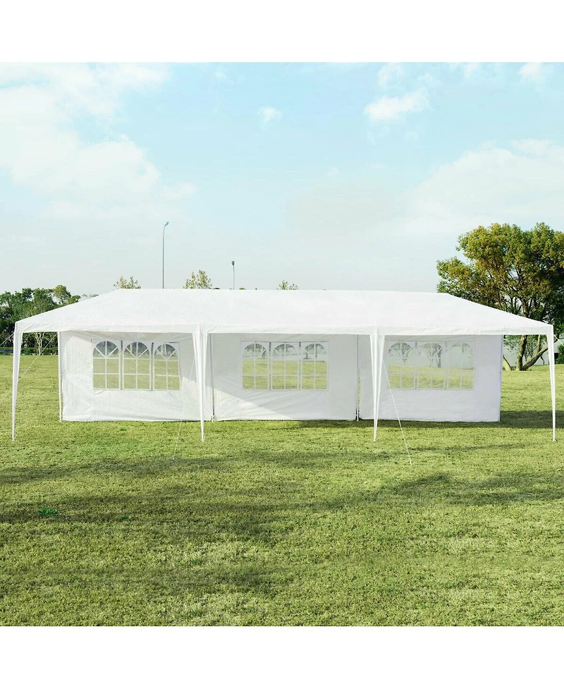 Gymax 10'x30 feet Heavy-duty Gazebo Wedding Canopy Party Pavilion Outdoor
