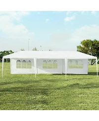 Gymax 10'x30 feet Heavy-duty Gazebo Wedding Canopy Party Pavilion Outdoor