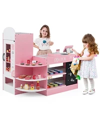 Sugift Kids Grocery Store Playset with Cash Register and Pos Machine